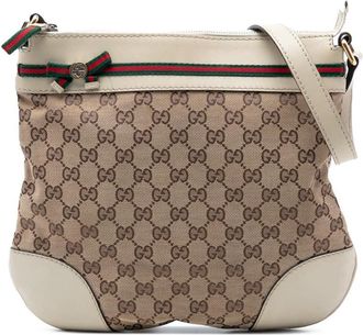 Gucci Pre-owned Gucci GG Canvas Web Mayfair Crossbody Ladies W623CCU6P36RE371