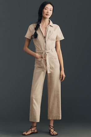 Maeve Colette Linen Jumpsuit by Maeve