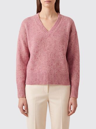 Gimaguas Maglia con scollo a V in misto lana riciclata e spalle cadute