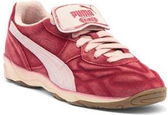 Puma King Indoor The NeverWorn V Soccer Sneaker in Dark Crimson-Rose Quartz at Nordstrom Rack, Size 10.5