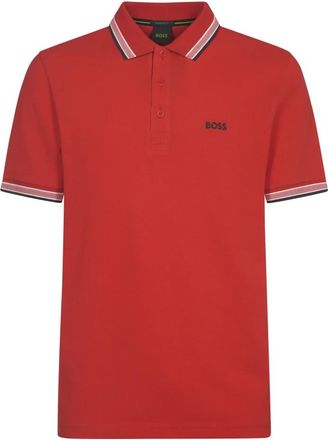 HUGO BOSS Paddy Polo Shirt - Heren - Polos - Rood - M - Katoen - Tops
