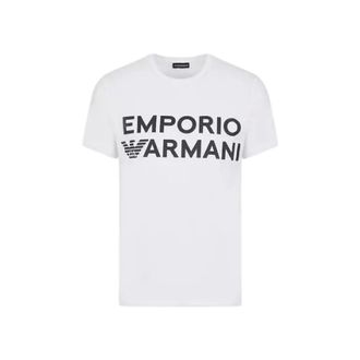 Emporio Armani Heren, Tops, Wit, Maat: S Katoen