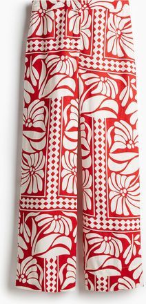 H&M Hose aus Leinenmix - Red