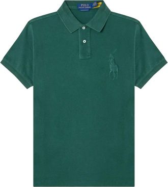 Polo Ralph Lauren logo short-sleeves polo shirt - Groen