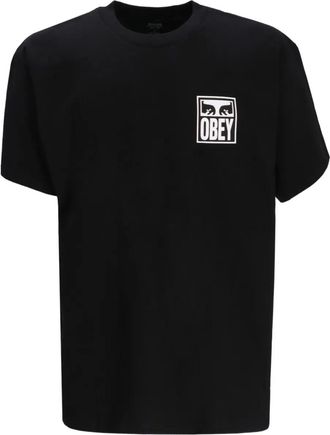 Obey Katoenen T-shirt - Zwart