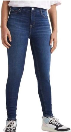 Tommy Hilfiger Nora Dark Jeans - Dames - Skinny Jeans - Blauw - W25 L32 - Katoen - Jeans