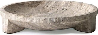 BIDKhome Dnu Bidkhome Travertine Bowl Large