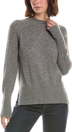 Fort&eacute; Cashmere Basic Trim Low Funnel 100% Cashmere Pullover