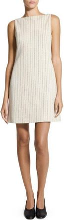 Theory Stripe Sleeveless Minidress in Oat Multi at Nordstrom, Size 6