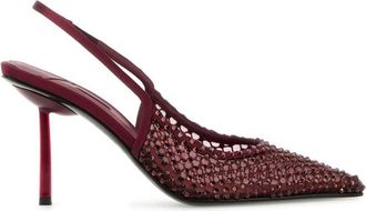 Le Silla Maroon Pointed Toe Heels