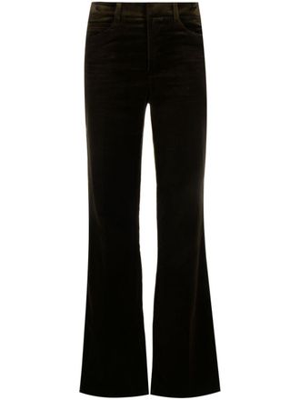 Zadig&Voltaire Pistol flared velvet trousers - Green