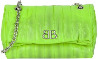 Balenciaga Monaco Sprayed Quilted Small Leather Chain Bag
