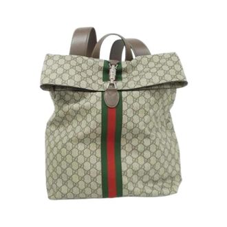 Gucci Pre-owned GG Supreme Backpack - unisex - Vintage Rugzakken - Beige - ONE Size - Vintage