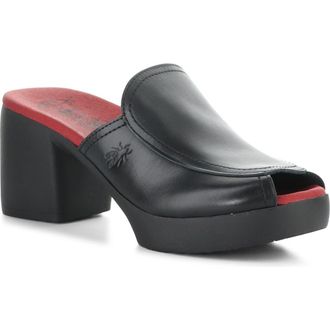 FLY London Flae Platform Sandal in Black at Nordstrom, Size 10-10.5Us