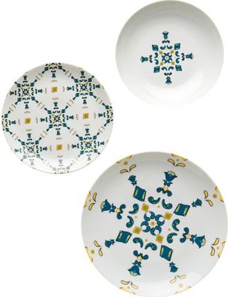 Guzzini Servicio De Cena De 6 Asientos Con Decoraci&oacute;n De Sorrento