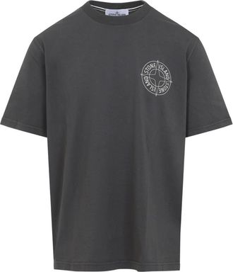 Stone Island T-Shirts, male, Gray, M, SS T-Shirt