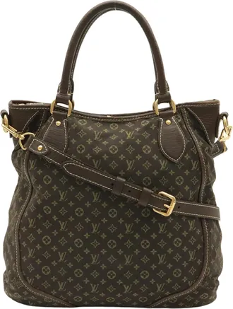 Louis Vuitton Ebene Canvas Leather Shoulder Bag Tote Bag (Pre-Owned)