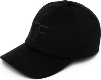 Tom Ford Cashmere Cap - Heren - Petten - Zwart - L - Wol - Accessoires