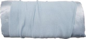 Pj Harlow Satin Pillow Cases In Pale Blue