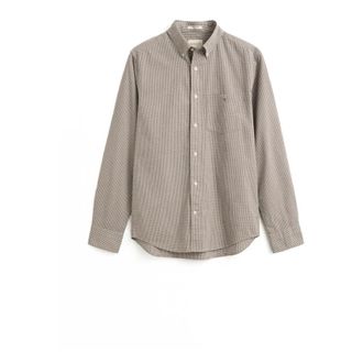 GANT Casual Hemden - Heren - Overhemden - Bruin - Maat: L