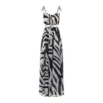 Just Cavalli Maxi Dresses, female, Black, M, Elegant Dress