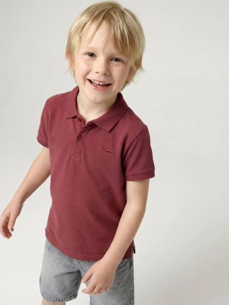 Vertbaudet Jungen Poloshirt, kurze &Auml;rmel terrakotta