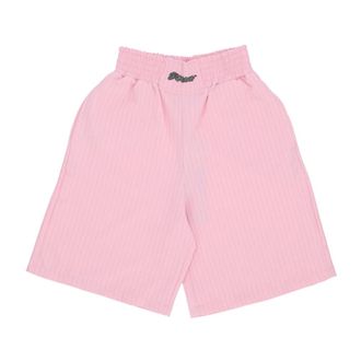 Disclaimer Short Shorts, female, Pink, Size: XS Pink Short Pants with Lines