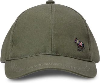 Paul Smith Zebra-embroidered baseball cap - men - Cotton - One Size - Green