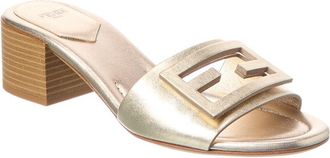 Fendi Fendi Baguette Leather Sandal