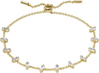 Fossil Womens Hazel Gold-Tone Brass Chain Bracelet