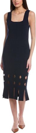 St. John Elascose Half Milano Knit Midi Dress