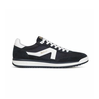 Skechers Skx 92 - Spective Mens Court Trainers Black/white Suede - Size UK 10.5