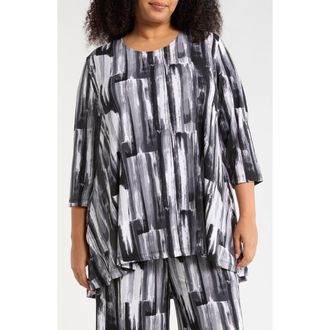 Vikki Vi Swing Tunic in Brushstroke at Nordstrom, Size 1 X