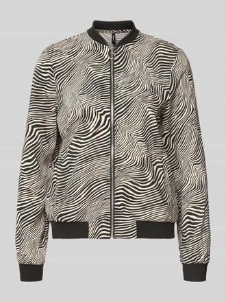 Vero Moda Regular Fit Blouson mit Allover-Muster Modell COCO in Black, Gr&ouml;&szlig;e XL