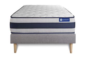 Actisom Actisom - Somier Gris + Colch&oacute;n Con L&aacute;tex Y Espuma Viscoel&aacute;stica 90 X 200