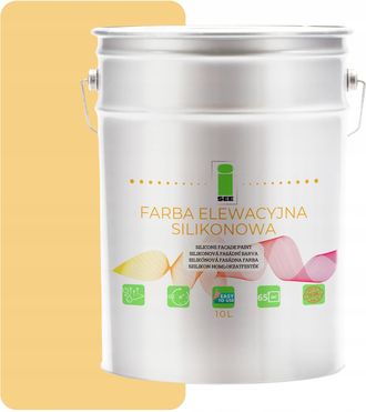 OEM Pintura De Silicona Para Fachadas, Amarilla, 10 L, Tienda De F&aacute;brica