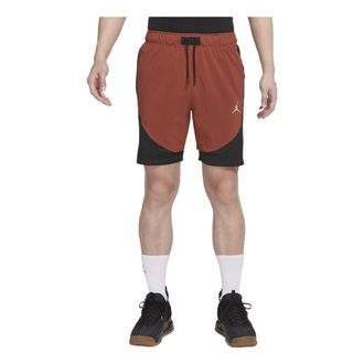 Nike Jordan Mens Air Jordan Dri-FIT Reflective Logo Colorblock Casual Shorts Black DM1830-641
