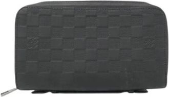 Louis Vuitton Pre-owned Wallets, male, Black, Size: ONE SIZE Pre-owned Zippy XL Damier Infini Long Wallet