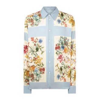 GCDS Gcds, Heren, Overhemden, Blauw, Maat: XS Viscose