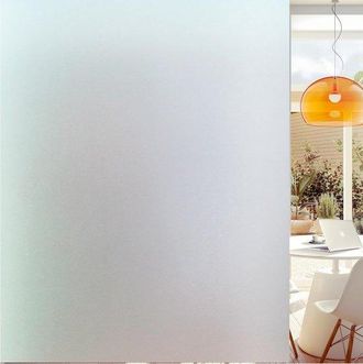 No Brand L&aacute;mina Autoadhesiva Para Ventanas Totalmente Mate: Impide La Visibilidad Desde El Exterior, Deja Pasar La Luz, Controla El Calor, 45 X 300 Cm