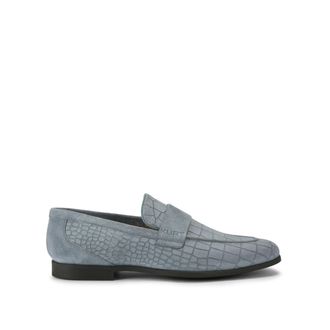 Kurt Geiger Mens Suede Aldgate Flex Loafers - Blue - Size UK 9