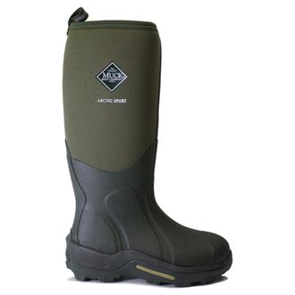 The Original Muck Boot Company Arctic Sports Rubber Unisex Mid Calf Boots - Moss Green - Size:UK 10