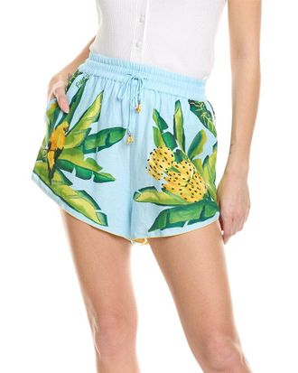 Farm Rio Farm Rio Foliage Linen-Blend Short