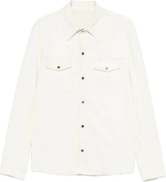 Salvatore Santoro 50516-U Album Jacket - Heren - Casual Overhemden - Wit - XL - Leer - Overhemden