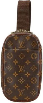 Louis Vuitton Tweedehands Canvas Louis Vuitton tassen - Dames - Vintage Heuptassen - Bruin - ONE Size - Leer - Vintage