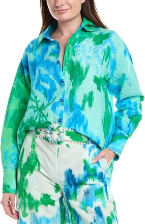 Hemant & Nandita Oversized Linen-Blend Shirt