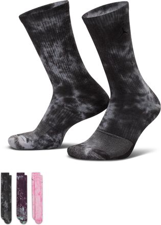 Nike Jordan Everyday Plus Festival Crew Socks (3 Pairs) in Black | IF3527-900