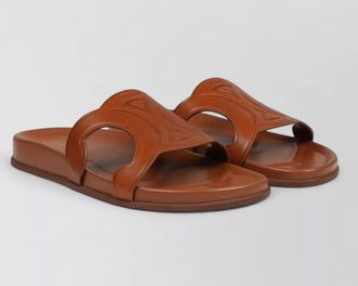 Celine leather logo sandals