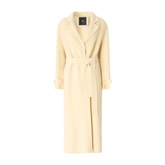 Pinko Pinko, Jassen, Dames, Geel, XS, Belted Coats
