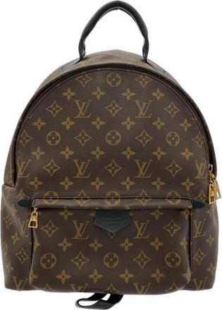 Louis Vuitton Brown Coated Canvas Backpack (Pre-Owned)